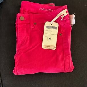 GRLFRND Women's Super Skinny Jeans - Hot Pink